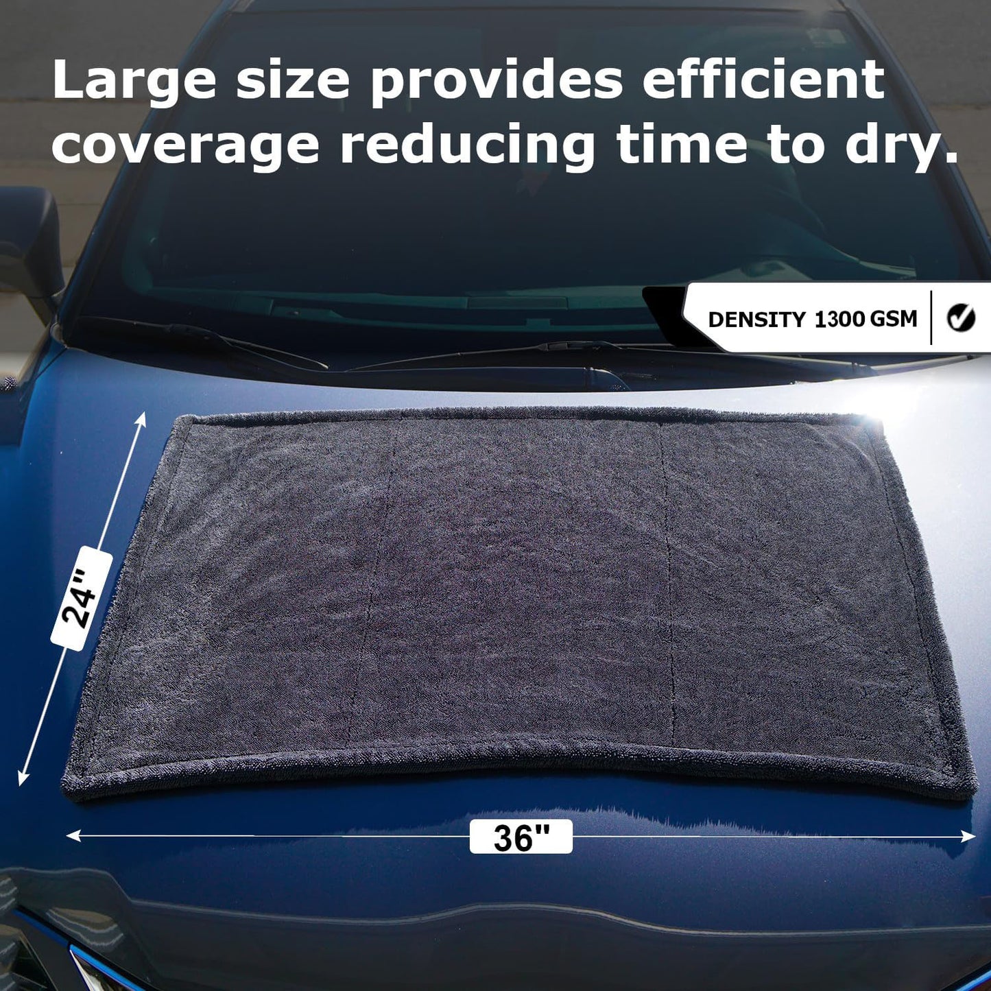 GLOSSFORCE 1 Pack Twisted-Loop Drying Towel